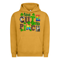 Pigment Peanut Butter st patricks too cute to pinch Urban Hoodie - Artiststas