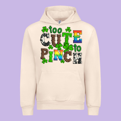 St Patricks Too Cute To Pinch Urban Hoodie Designed By Artiststas