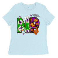 Baby Blue halloween np nurse practitioner Ladies Tee - NancyCooperArtShop