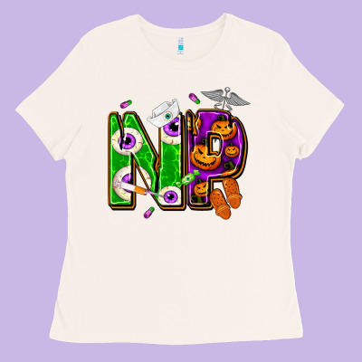 Halloween Np Nurse Practitioner Ladies Tee Designed By Nancycooperartshop