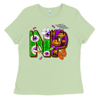 Matcha halloween np nurse practitioner Ladies Tee - NancyCooperArtShop