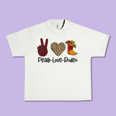 Peace Love Rodeo Urban Heavy Tee Designed By Bettercallsaul