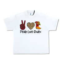White Peace Love Rodeo Urban Heavy Tee - Bettercallsaul