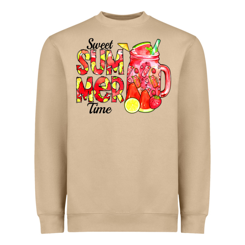 Sweet Summer Time Waterolor Heavyweight Sweatshirt by CowCowDesign | Teevron