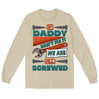 Mushroom if daddy can't fix it we are all screwed Long Sleeve Tee - Jasminsmagicworld