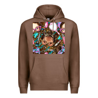 Hairdresser Messy Bun Hand Mirror And Scissors With Leopard And Tiger  Premium Hoodie | Teevron