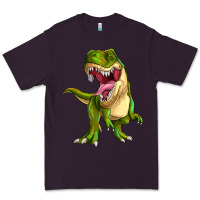 Plum T-rex Premium Tee - MaliasSmallBusiness