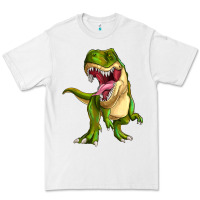 White T-rex Premium Tee - MaliasSmallBusiness