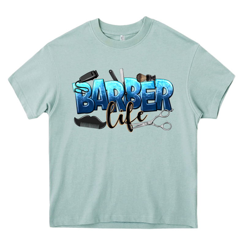 Barber Life Heavy Core Tee by NancyCooperArtShop | Teevron