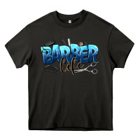 Asphalt barber life Heavy Core Tee - NancyCooperArtShop
