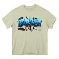 Mossy barber life Heavy Core Tee - NancyCooperArtShop