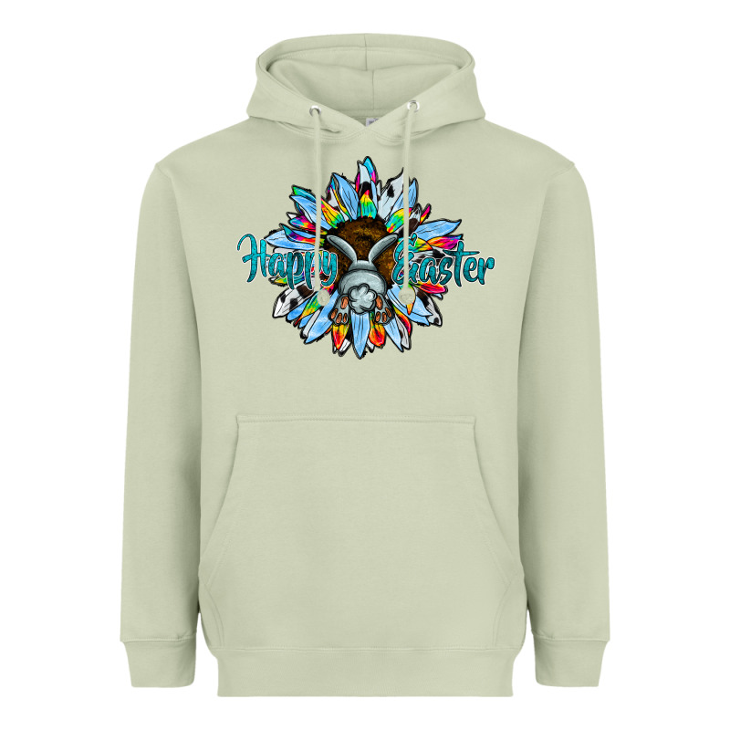 Happy Easter Sunflower Heavyweight Hoodie by CowhideDigitalArt | Teevron