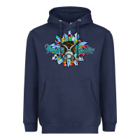 Navy happy easter sunflower Heavyweight Hoodie - CowhideDigitalArt