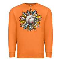 Carrot Baseball Sunflower Premium Sweatshirt - CowhideDigitalArt