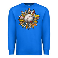 True Royal Baseball Sunflower Premium Sweatshirt - CowhideDigitalArt