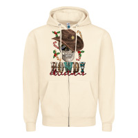 Sandshell howdy christmas skull Zipper Hoodie - FaDigitalArtStudio