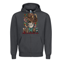 Smoke howdy christmas skull Zipper Hoodie - FaDigitalArtStudio