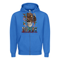 True Royal howdy christmas skull Zipper Hoodie - FaDigitalArtStudio