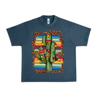 Midnight Navy Christmas cactus Urban Heavy Tee - JahusDesignShop