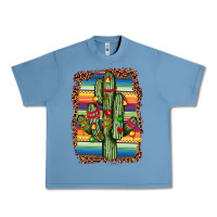 Pebble Blue Christmas cactus Urban Heavy Tee - JahusDesignShop