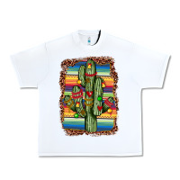 White Christmas cactus Urban Heavy Tee - JahusDesignShop