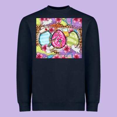 Easter Eggs Nurse Heavyweight Sweatshirt Designed By Oliviacreatesart