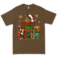 Cacao The real gift is Jesus Premium Tee - NancyCooperArtShop