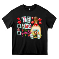 Black te amo te quila Heavy Core Tee - NancyCooperArtShop