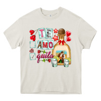 Cream te amo te quila Heavy Core Tee - NancyCooperArtShop