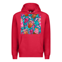 Cardinal breast cancer coffee cups with butterfly seamless pattern bbs Premium Hoodie - BundleAndBundleShop