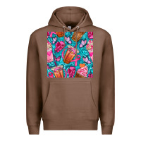Chestnut breast cancer coffee cups with butterfly seamless pattern bbs Premium Hoodie - BundleAndBundleShop