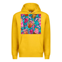 Lemon breast cancer coffee cups with butterfly seamless pattern bbs Premium Hoodie - BundleAndBundleShop