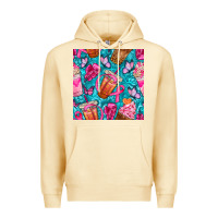 Breast Cancer Coffee Cups With Butterfly Seamless Pattern Bbs Premium Hoodie | Teevron