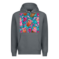 Rock breast cancer coffee cups with butterfly seamless pattern bbs Premium Hoodie - BundleAndBundleShop