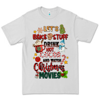 Dove Grey let's bake stuff drink hot cocoa and watch christm Premium Tee - MaliasSmallBusiness