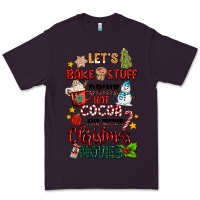 Plum let's bake stuff drink hot cocoa and watch christm Premium Tee - MaliasSmallBusiness