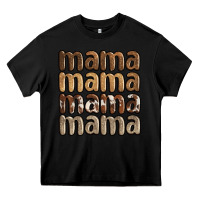 Black faux sequins mama Heavy Core Tee - JahusDesignShop