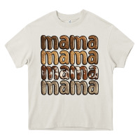 Cream faux sequins mama Heavy Core Tee - JahusDesignShop