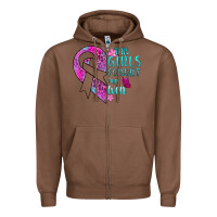 Chestnut This Girls Fought and Won Cancer Zipper Hoodie - BundleAndBundleShop