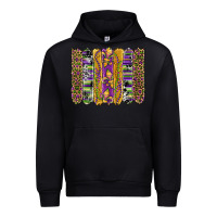 Black mardi gras fleur de lis cowhide serape leopard glitter brushstrokes Urban Hoodie - Artiststas