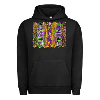 Pigment Black mardi gras fleur de lis cowhide serape leopard glitter brushstrokes Urban Hoodie - Artiststas