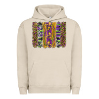 Pigment French Oak mardi gras fleur de lis cowhide serape leopard glitter brushstrokes Urban Hoodie - Artiststas