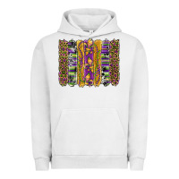 Pigment Lunar Rock mardi gras fleur de lis cowhide serape leopard glitter brushstrokes Urban Hoodie - Artiststas