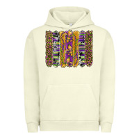 Pigment Pistachio mardi gras fleur de lis cowhide serape leopard glitter brushstrokes Urban Hoodie - Artiststas