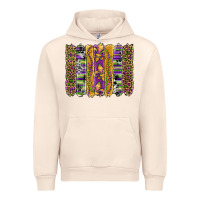 Sandshell mardi gras fleur de lis cowhide serape leopard glitter brushstrokes Urban Hoodie - Artiststas