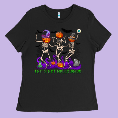 Let S Get Halloweird Ladies Tee Designed By Nancycooperartshop