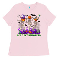 Bubblegum Pink let s get halloweird Ladies Tee - NancyCooperArtShop