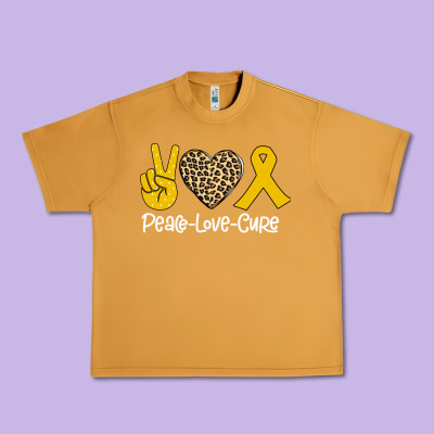 Peace Love Cure Urban Heavy Tee Designed By Bettercallsaul