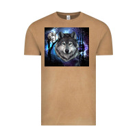 Vintage Camel wolf and full moon Vintage Tee - RanaPortraitStore