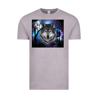 Vintage Zinc wolf and full moon Vintage Tee - RanaPortraitStore